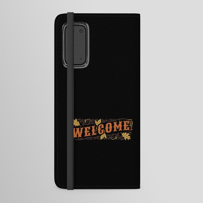Welcome Autumn Thanksgiving Christmas Holiday Generic Design For Adults Kids Android Wallet Case