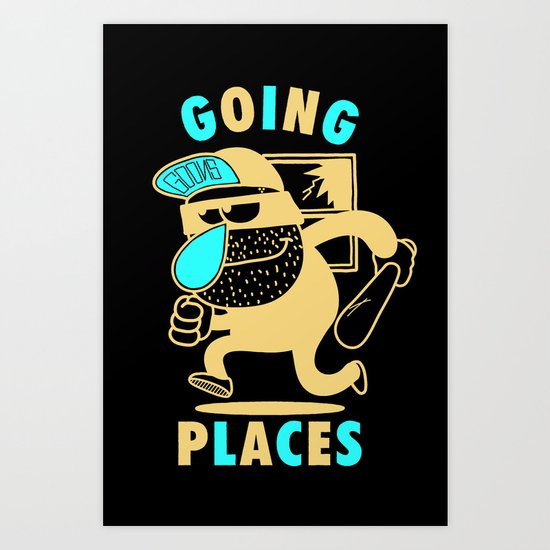Going Places. Art Print