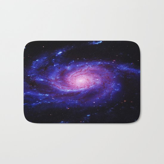 Spiral gAlAxy : Purple Blue Bath Mat