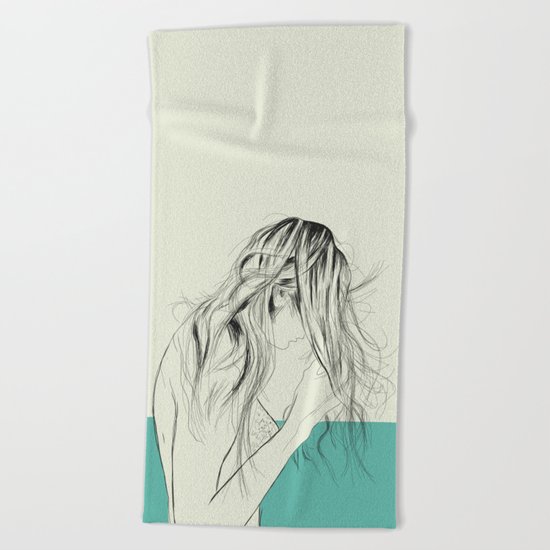 Woman Color 8 Beach Towel