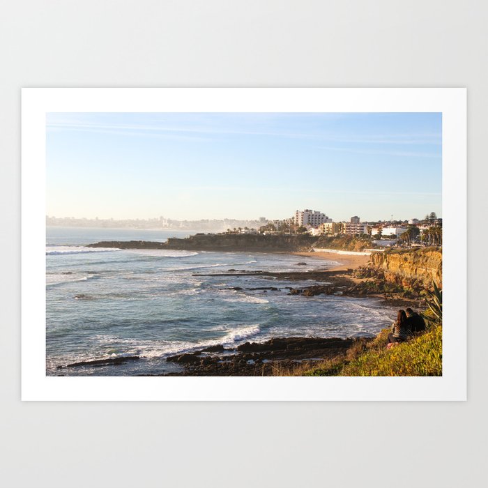 cascais bay in Lisbon Art Print