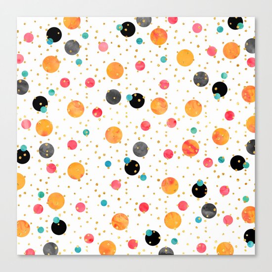 Peachy Party Canvas Print