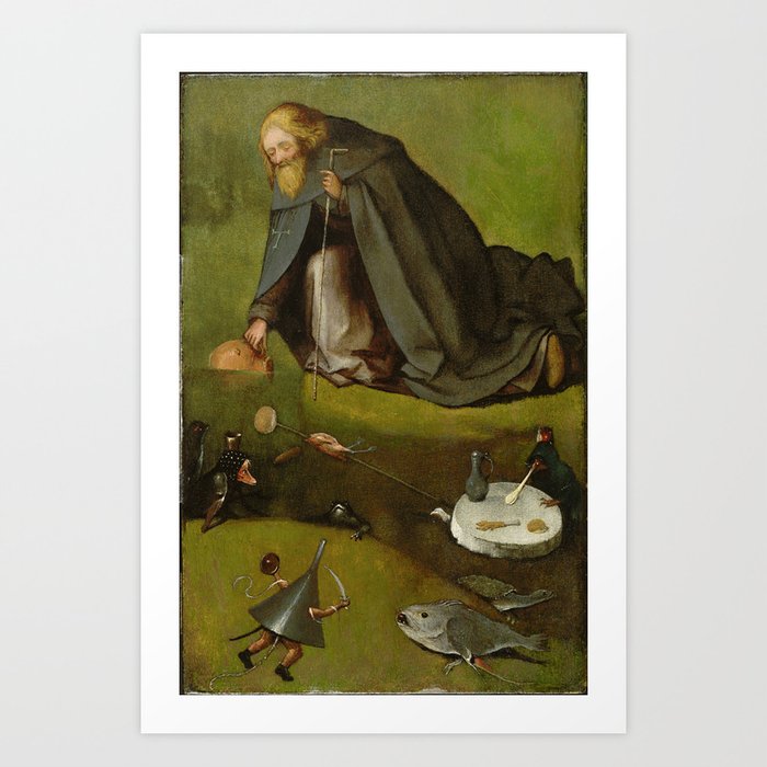 De verzoeking van de heilige Antonius - Hieronymus Bosch Art Print