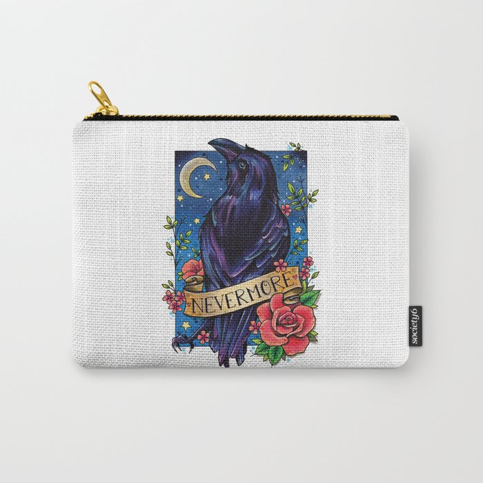 Nevermore Raven Carry-All Pouch