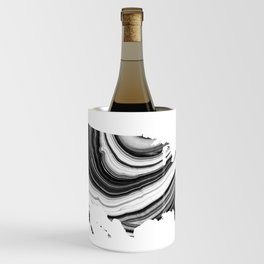 Black And White Map Of The United States of America 25 - Sharon Cummings Wine Chiller