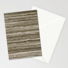 Light grey horizontal wood board Stationery Card