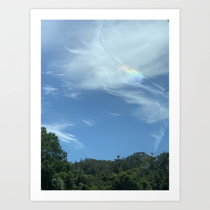 Rainbow In The Clouds Art Print