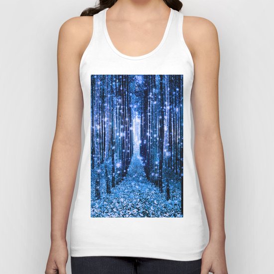 Magical Forest Bluest Blues Unisex Tank Top