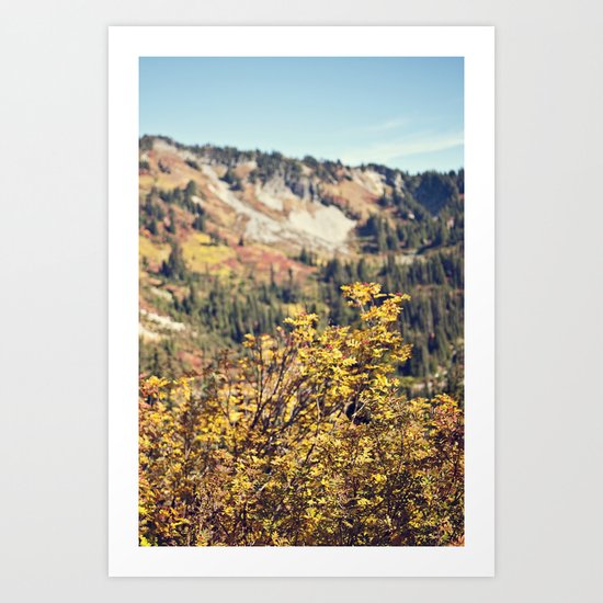 Fall in the Mountains Art Print
