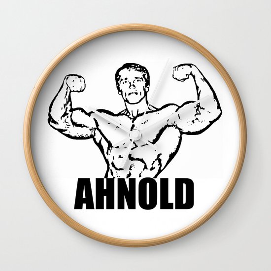 Arnold Schwarzenegger AHNOLD Wall Clock by Silvio 