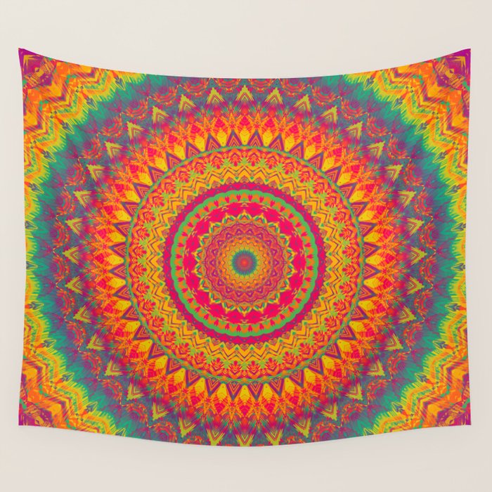 Mandala 507 Wall Tapestry by Mandala Of Life Society6