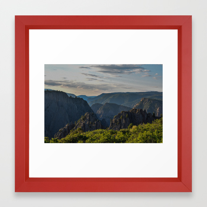 Black Canyon Of The Gunnison National Park At Sunrise Framed Art Print By Raleighprints Society6