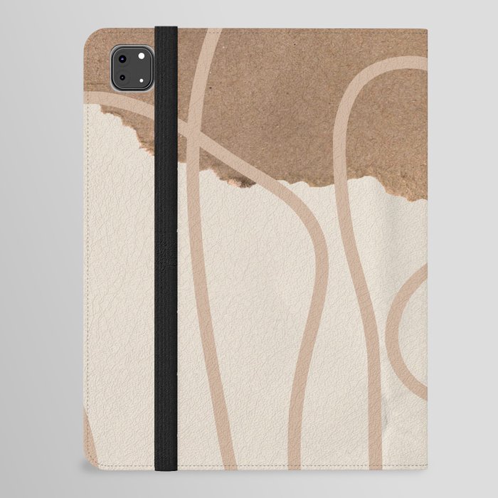 Warm Tones Paper earth   Aeasthetic  Pattern iPad Folio Case