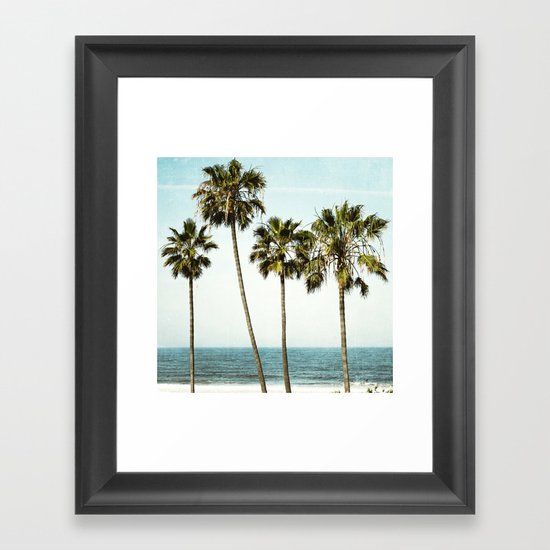 Ocean Palms Framed Art Print