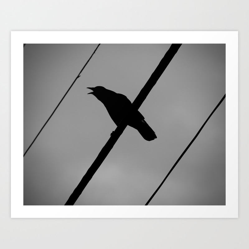 Bird On A Wire Art Print By Charlesthomas Society6