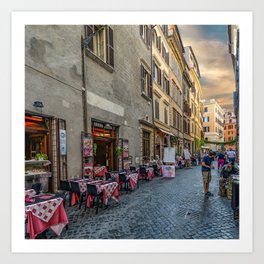 Italy Photography - Italian Restaurant Street Art Print