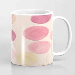 Abstract canvas with brush strokes, Abstract Shape Boho, Creative Art, Watercolor Splotch Canvas, Beige Abstract, pink yellow and brown Colorful Painting Canvas, Coffee Mug