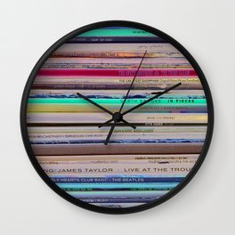 Various Vinyl Horizontal Wall Clock