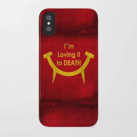 McViper the zombie and vampire fast food chain, Bloody good food is our motto! iPhone Case