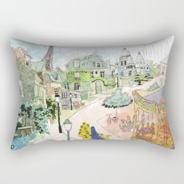 Madeline Montmartre colored Rectangular Pillow