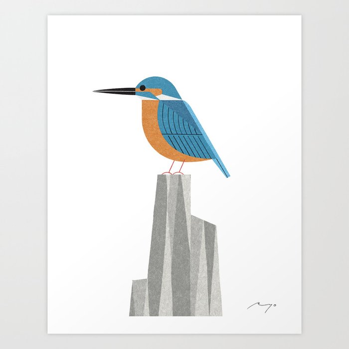 Kingfisher (2015) Art Print