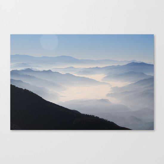 Blue Valley #mountains Canvas Print