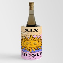 Retro Tarot Card The Sun XIX Wine Chiller
