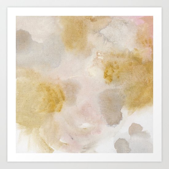 Bloom No. 8 Abstract watercolor floral Art Print