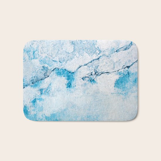 blue wall Bath Mat