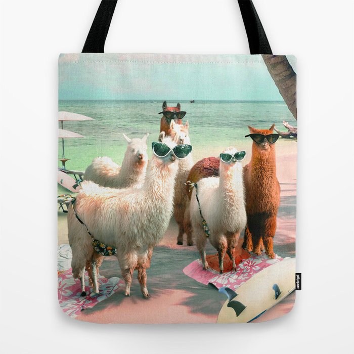 llama beach bag