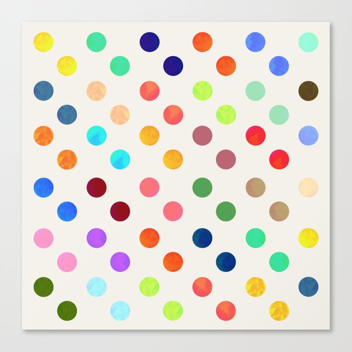 Polka Proton Canvas Print