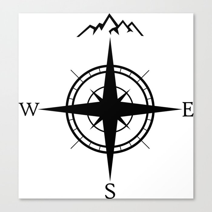 Mountain Compass Canvas Print