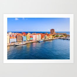 Curacao, Netherlands Antilles. Art Print | City, Holland, Building, Photo, Curacaowillemstad, Downtown, Caribbean, Travel, Antilles, Netherlandsantilles 