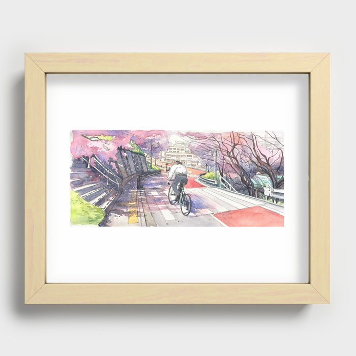 Bicycle Boy 01 Recessed Framed Print