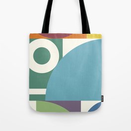 Abstract geometric arch colorblock 5 Tote Bag
