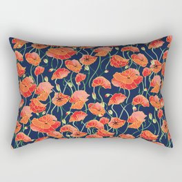 Poppies Rectangular Pillow