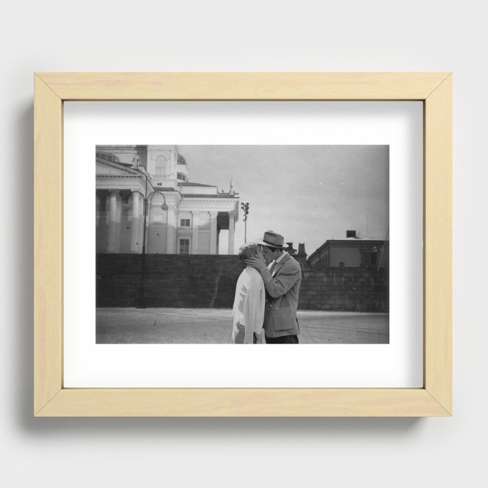 Collage Á bout de souffle (Breathless) - Jean-Luc Godard Recessed Framed Print