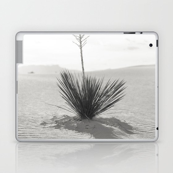 White Sands Plants - Black and White Photography Laptop & iPad Skin