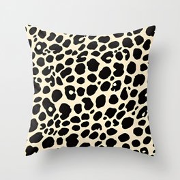 leopard skin Throw Pillow