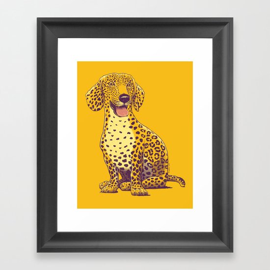 Take a Woof on the Wild Side! Framed Art Print