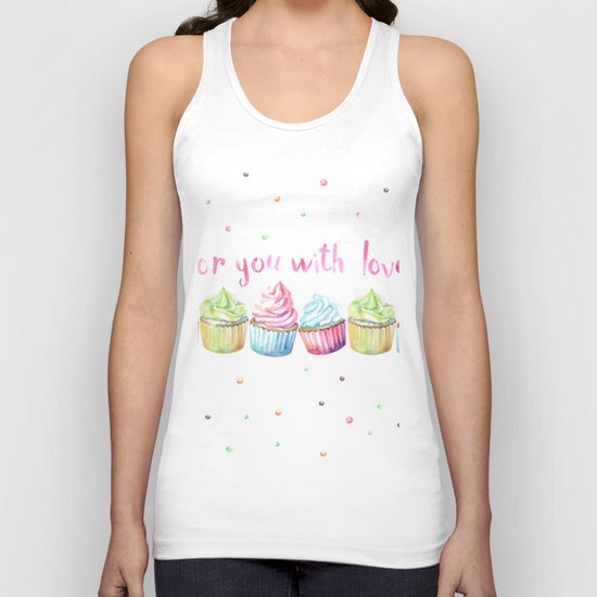 For You with Love Unisex Tank Top
