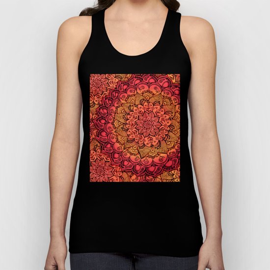 Ruby & Garnet Doodle Unisex Tank Top