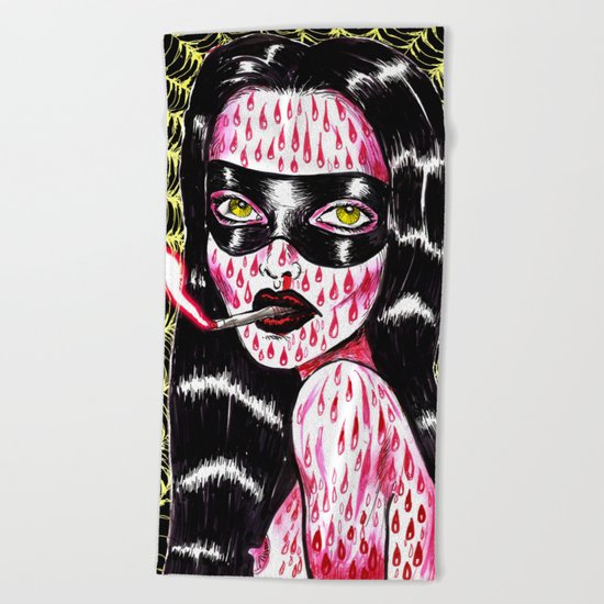 Spidergirl Beach Towel