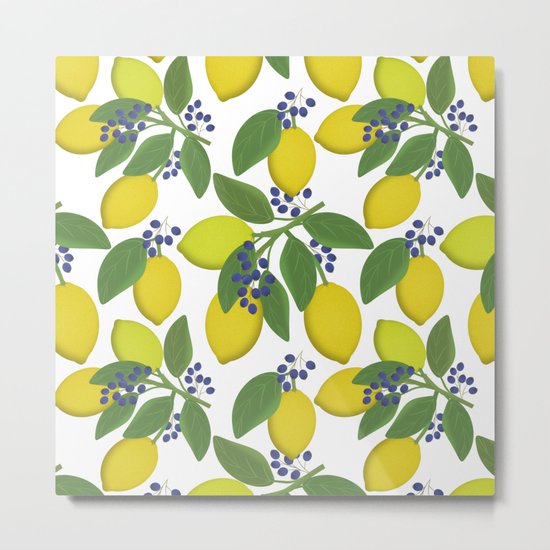 Sprigs of lemon . Metal Print