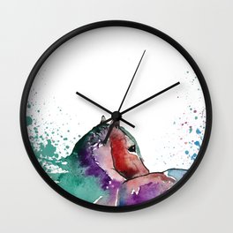Watercolor Horse Wall Clock