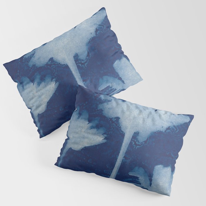Jackie Partridge Art- Daisies Cyanotype Pillow Sham