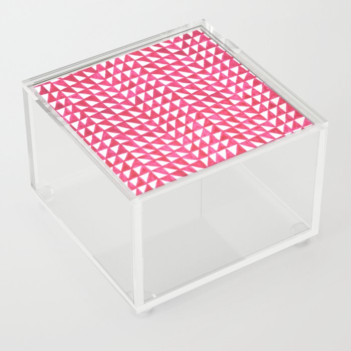 Triangle Bands in pink Acrylic Box