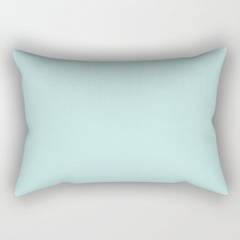 Light Aqua Blue Solid Color Pantone Soothing Sea 12-5209 TCX Shades of Blue-green Hues Rectangular Pillow