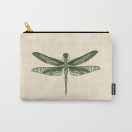 Green Dragonfly Carry-All Pouch