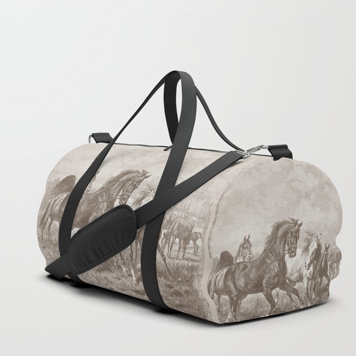HORSES ON A PASTURE  Duffle Bag